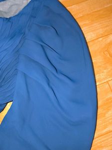 Blue Long Sleeve Blouse