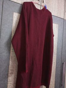 Red &amp; Black Plussize Long Open Sweater
