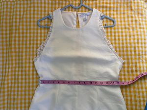 White Lace Trim Romper Bust 32 Waist 28