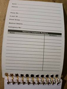 Combo -8-Pack Ball Pens + 10-Pack Spiral Diary