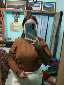 Coffee Brown Sweater For Women