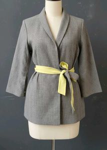 💛Belted Plaid Blazer💛