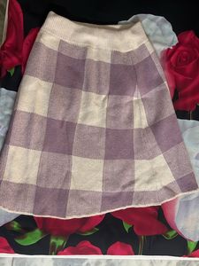 Mid Length Woolen Skirt