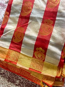 Traditional temple boarder art silk saree✨