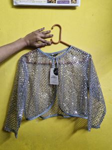 Sequins Netted Jacket