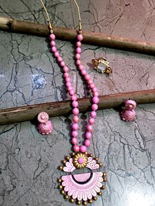 Pink Necklace Set