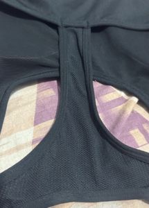 Domynos Black Athletic Padded Bra
