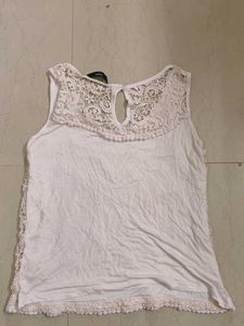 Max Off White Lace Tank Top
