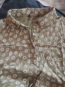 Floral Print Green Dress