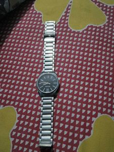 Sonata Silver Watch
