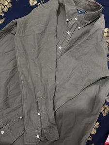 Polo ralph lauren olive green cotton shirt
