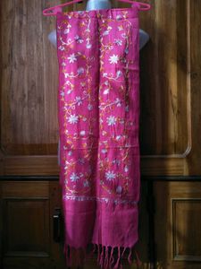 Fuchsia Pink Floral Stole