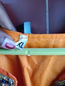 Orange Ethnic Gown 2