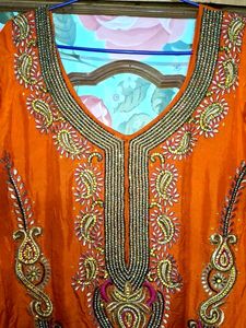 Orange Pink salwar Suit