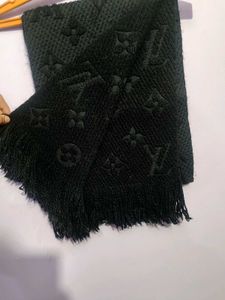 Louis Vuitton Designer Black Scarf
