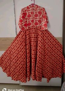 Flared cotton kurta.