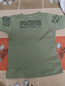 Cute Olive Green T-shirt &amp; Pant