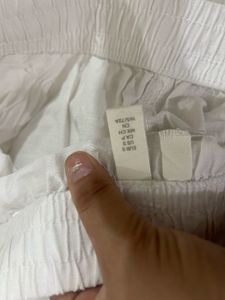 Combo Of White Linen Set And Casual Trouse