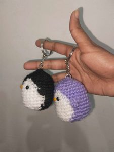 Crochet Penguin Keychain 🐧