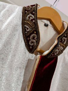 Cream Sherwani