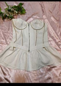 White Corset Top