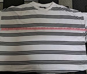 Striped Extreme Oversized Sweatshirt/Top