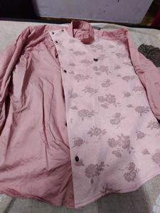 Pink Floral Print Shirt