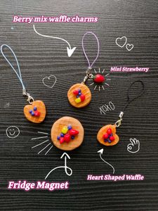 Waffle Charms & Magnets 🧇🍓🫐