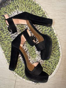 Black Block Heels