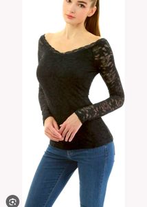 Lace Long Sleeve Top