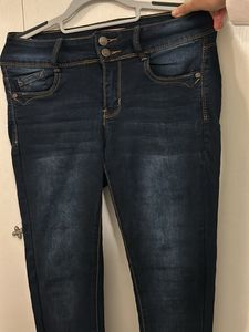 Dark Blue Highwaisted Skinny Jeans