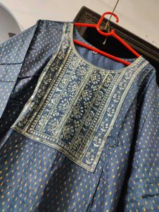 Elegant grey kurta set