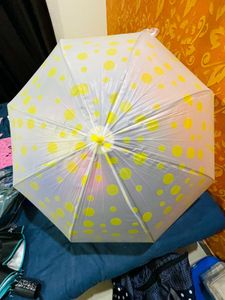 Yellow Polka Dot Umbrella New With Tag