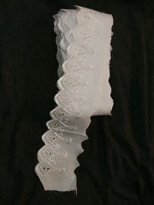 White Accobar 3inch Lace 10 Mtr