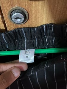 Striped Black Pants