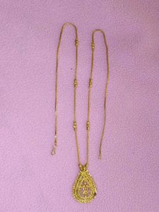 Golden Long Chain Pendant