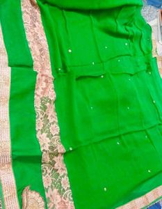 Heavy Wedding Wear Pure Georgette Saree 😍