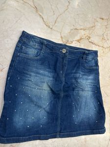 Denim Mini Skirt