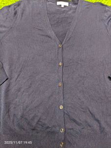 New Navy Blue Cardigan Sweater