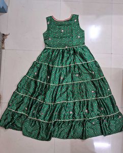 Green Tiered Dress