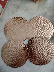 Handmade Metal Coasters - Set of 4