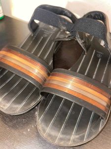 Striped Elastic Back Sandals