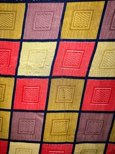 Vintage Checkered Saree