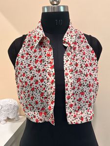 Floral Sleeveless Blouse