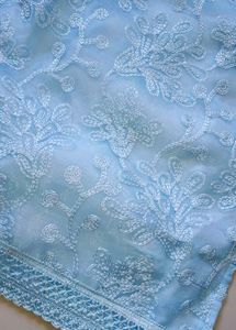 POWDER BLUE ORGANZA PATIALA SUIT + FREE GIFT