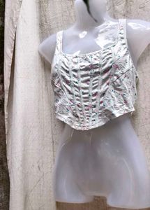 8277. Floral Corset Top