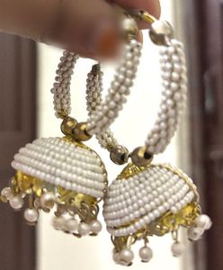 Pearl Jhumka Earrings