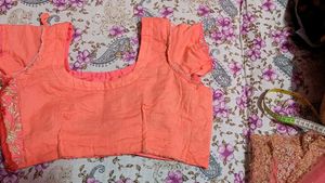 New Yellow And Pink Lehenga