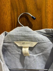 Blue H&amp;M Button-Down Shirt