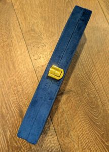 Elegant Navy Velvet Jewelry Box